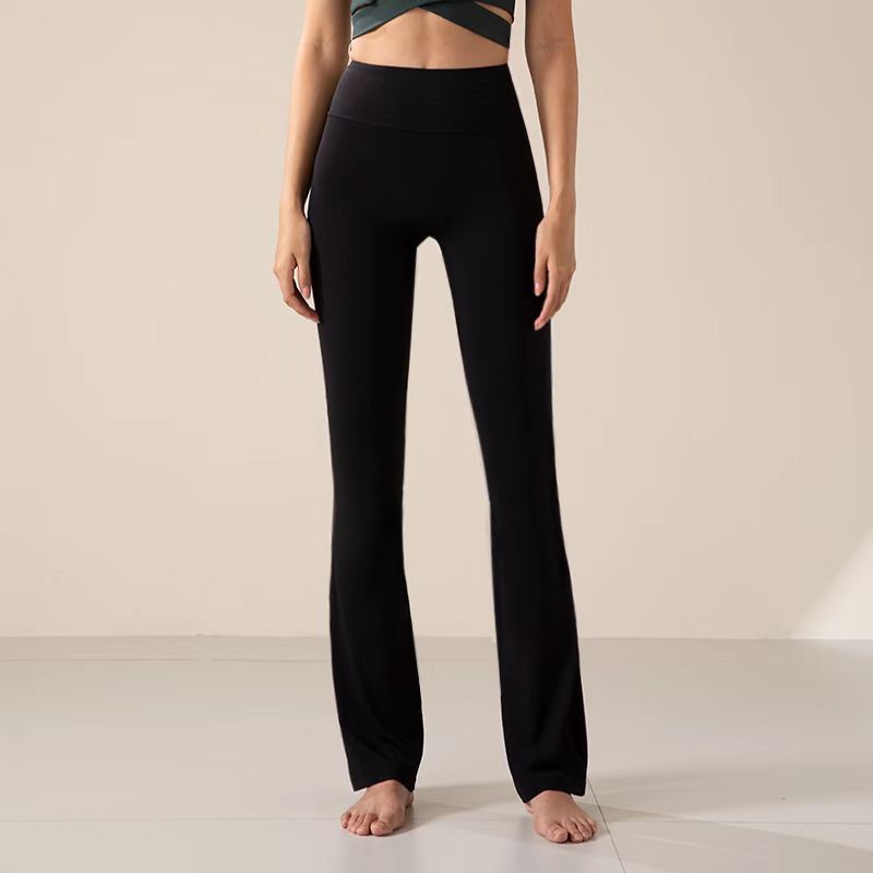 High waisted flared yoga pants